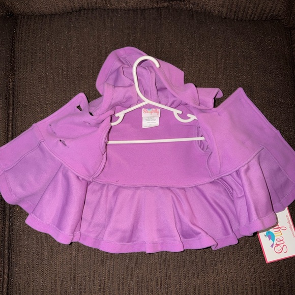 Stellybelly Purple Kids Pea Coat - Picture 4 of 4